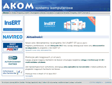 Tablet Screenshot of akom.pl
